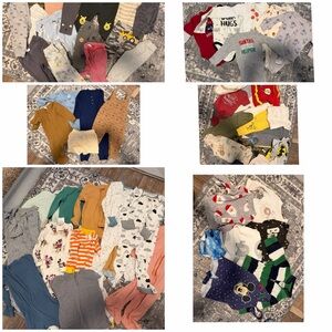 MASSIVE 6-9 month baby bundle onesies pajamas pants outfits shirts